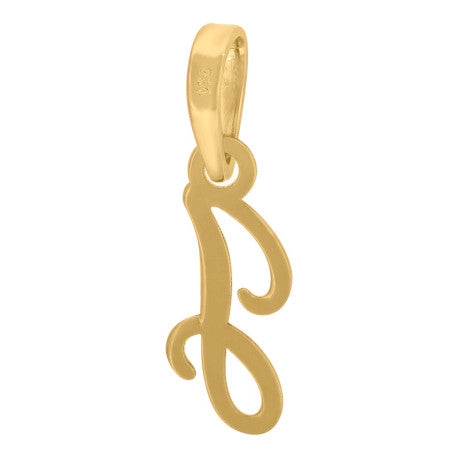 925 Sterling Silver "J" Initial Pendant