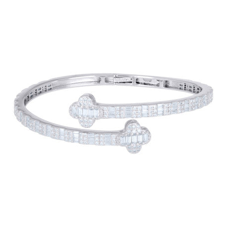 925 Sterling Silver Moissanite Bangle