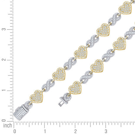 925 Sterling Silver Moissanite Bracelet