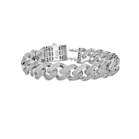 925 Sterling Silver Moissanite Chain 13mm