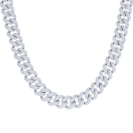 925 Sterling Silver Moissanite Chain 14mm-8.5"-22"