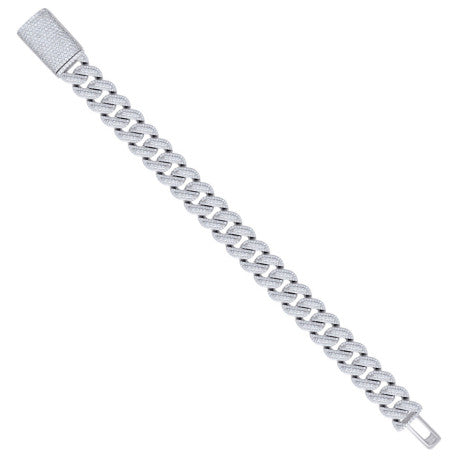 925 Sterling Silver Moissanite Chain 14mm-8.5"-22"