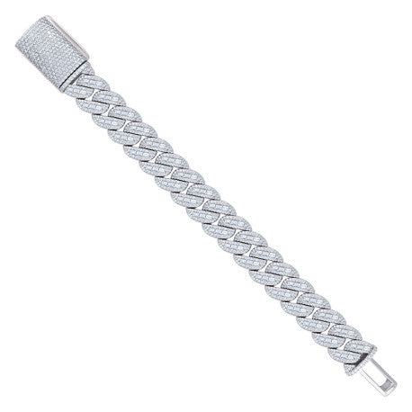 925 Sterling Silver Moissanite Chain 18mm