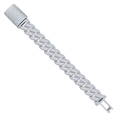 925 Sterling Silver Moissanite Chain 20mm