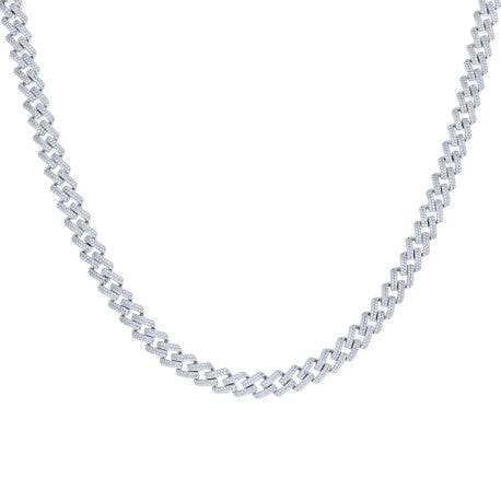 925 Sterling Silver Moissanite Chain 7mm