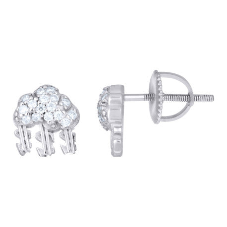 925 Sterling Silver Moissanite Earring