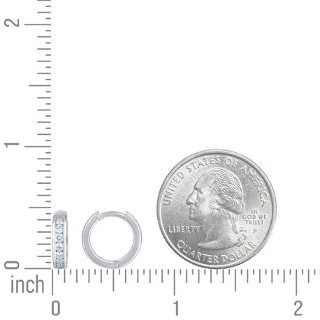 925 Sterling Silver Moissanite Earring