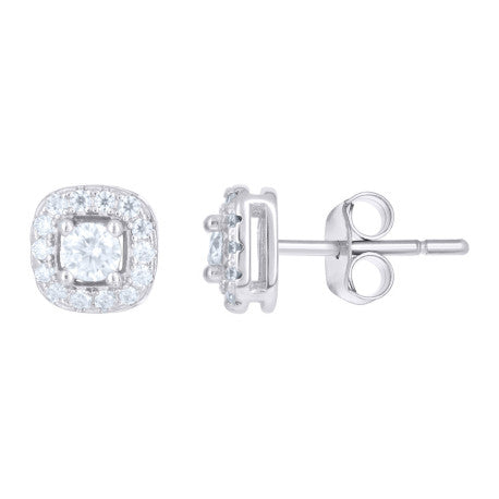 925 Sterling Silver Moissanite Earrings
