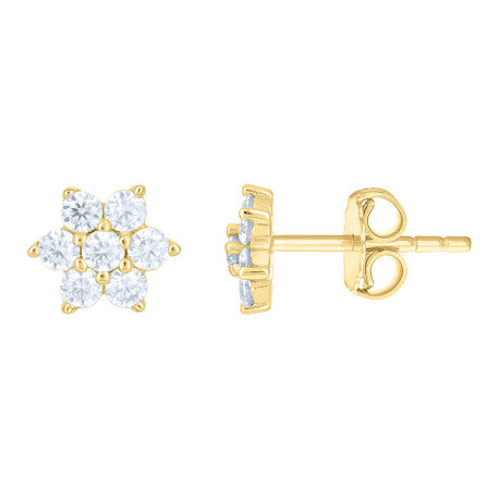 925 Sterling Silver Moissanite Earrings