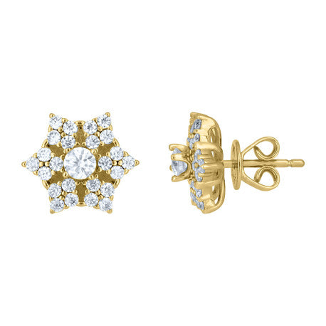 925 Sterling Silver Moissanite Earrings