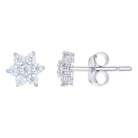 925 Sterling Silver Moissanite Earrings