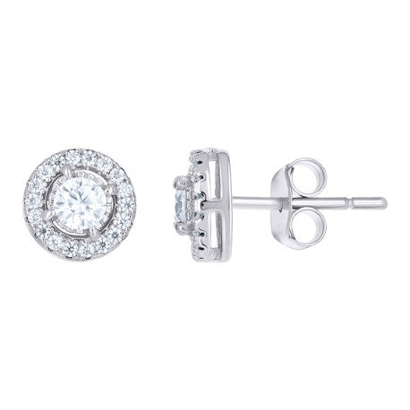 925 Sterling Silver Moissanite Earrings