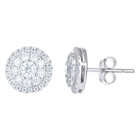 925 Sterling Silver Moissanite Earrings