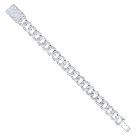 925 Sterling Silver Moissanite Miami Cuban 14mm