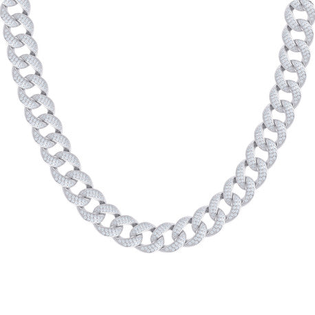 925 Sterling Silver Moissanite Miami Cuban 16mm