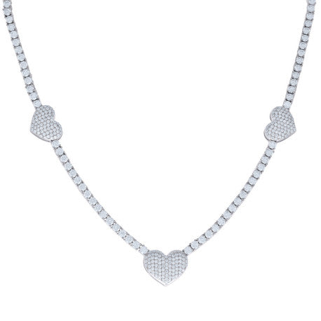 925 Sterling Silver Moissanite Necklace
