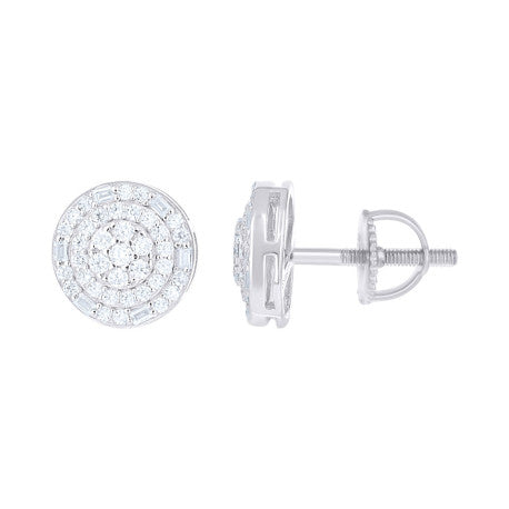 925 Sterling Silver Moissanite Earring