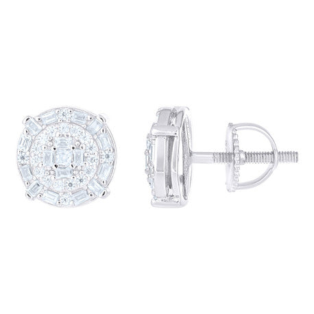 925 Sterling Silver Moissanite Earring