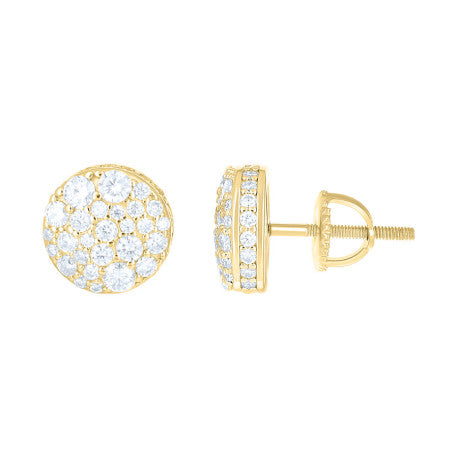 925 Sterling Silver Moissanite Earring