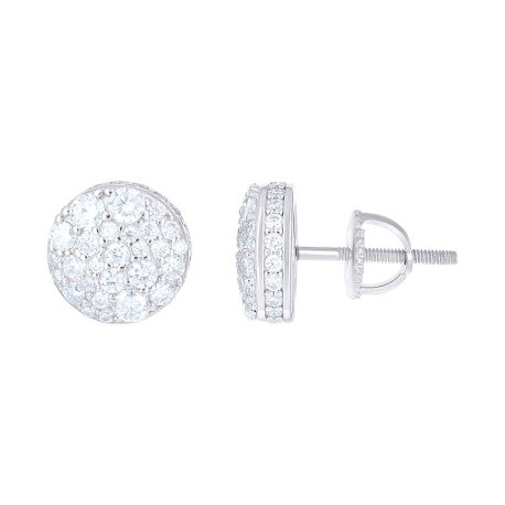 925 Sterling Silver Moissanite Earring