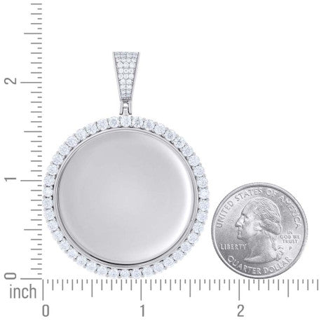 925 Sterling Silver Moissanite Pendant