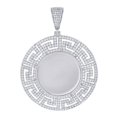 925 Sterling Silver Moissanite Pendant