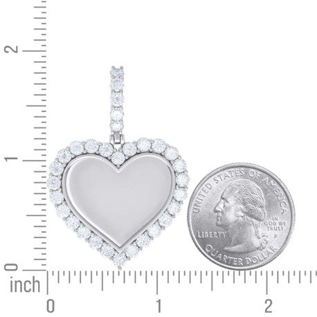 925 Sterling Silver Moissanite Pendant