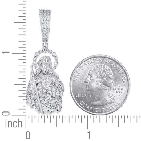 925 Sterling Silver Moissanite Pendant