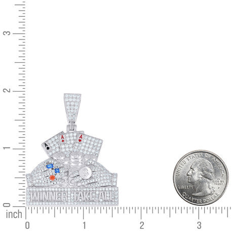 925 Sterling Silver Moissanite Pendant