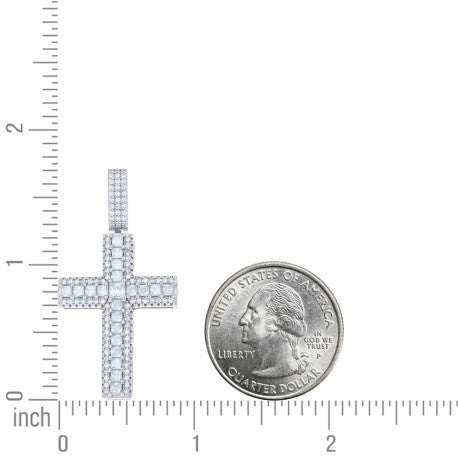 925 Sterling Silver Moissanite Pendant