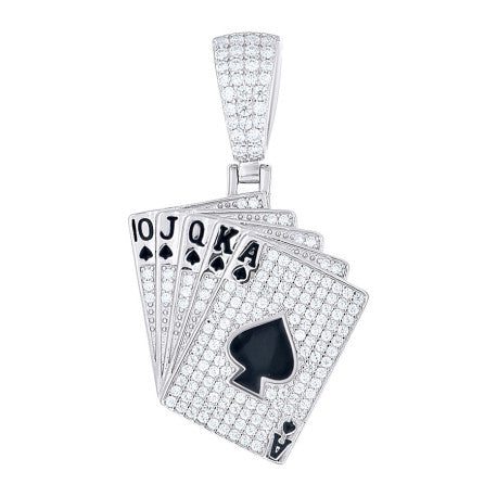 925 Sterling Silver Moissanite Pendant