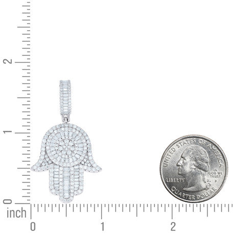 925 Sterling Silver Moissanite Pendant