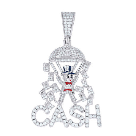 925 Sterling Silver Moissanite Pendant
