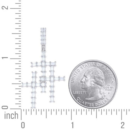 925 Sterling Silver Moissanite Pendant