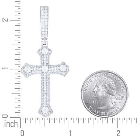 925 Sterling Silver Moissanite Pendant