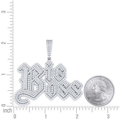 925 Sterling Silver Moissanite Pendant