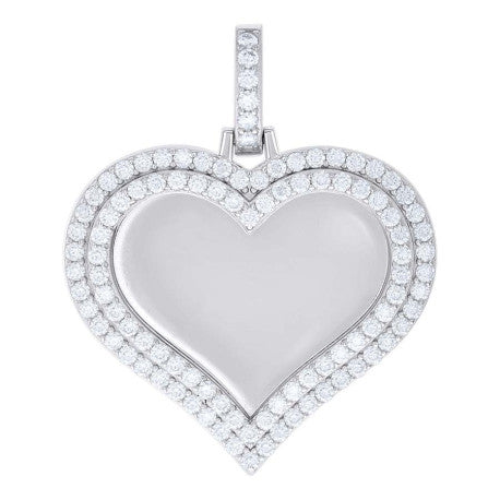 925 Sterling Silver Moissanite Pendant