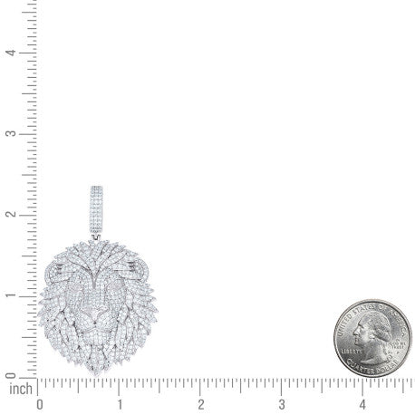 925 Sterling Silver Moissanite Pendant