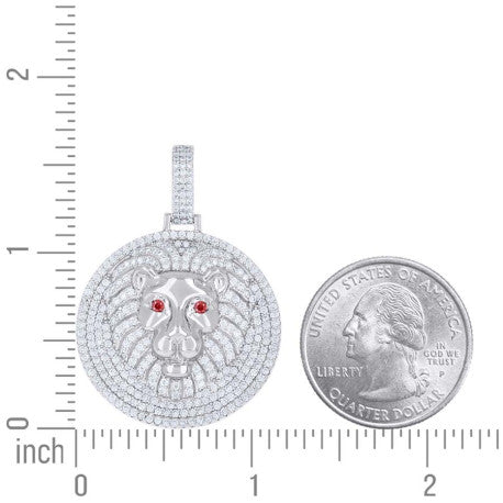 925 Sterling Silver Moissanite Pendant