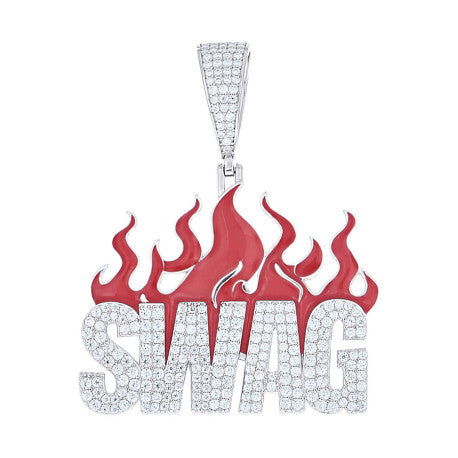 925 Sterling Silver Moissanite Pendant