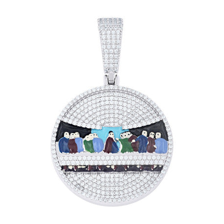 925 Sterling Silver Moissanite Pendant
