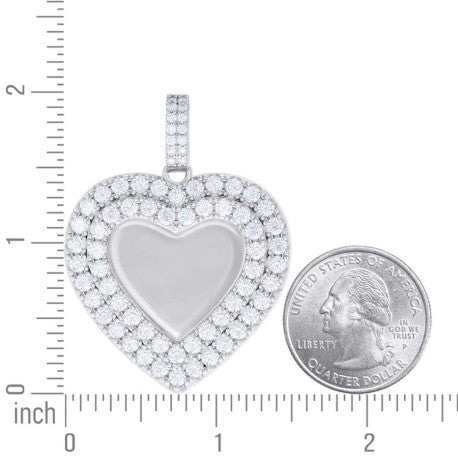 925 Sterling Silver Moissanite Pendant