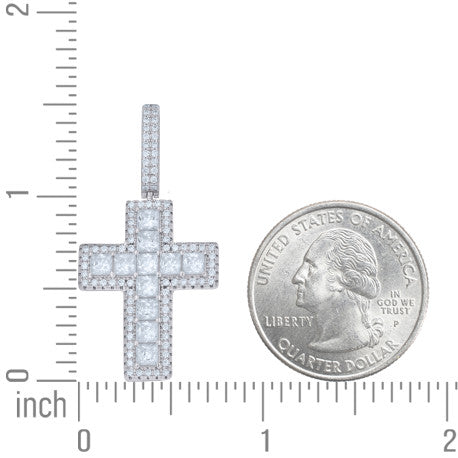 925 Sterling Silver Moissanite Pendant