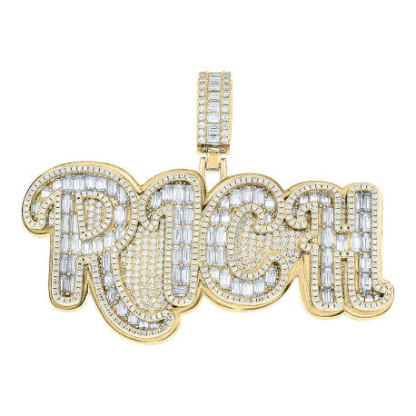 925 Sterling Silver Moissanite Pendant
