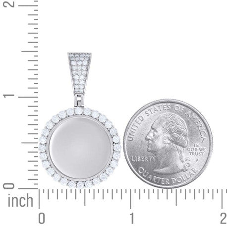 925 Sterling Silver Moissanite Pendant