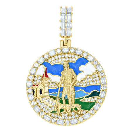 925 Sterling Silver Moissanite Pendant