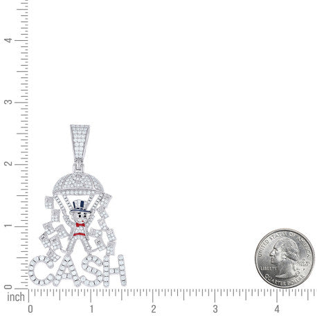 925 Sterling Silver Moissanite Pendant