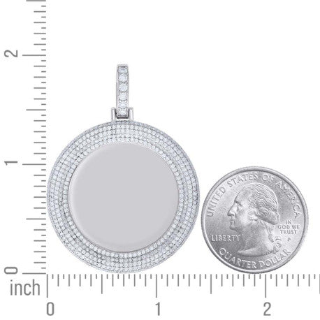 925 Sterling Silver Moissanite Pendant