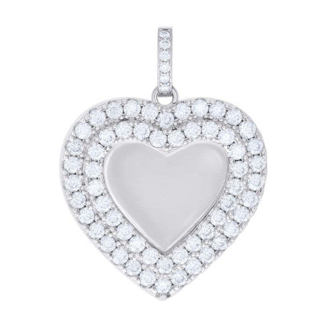 925 Sterling Silver Moissanite Pendant