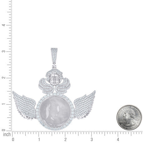 925 Sterling Silver Moissanite Pendant